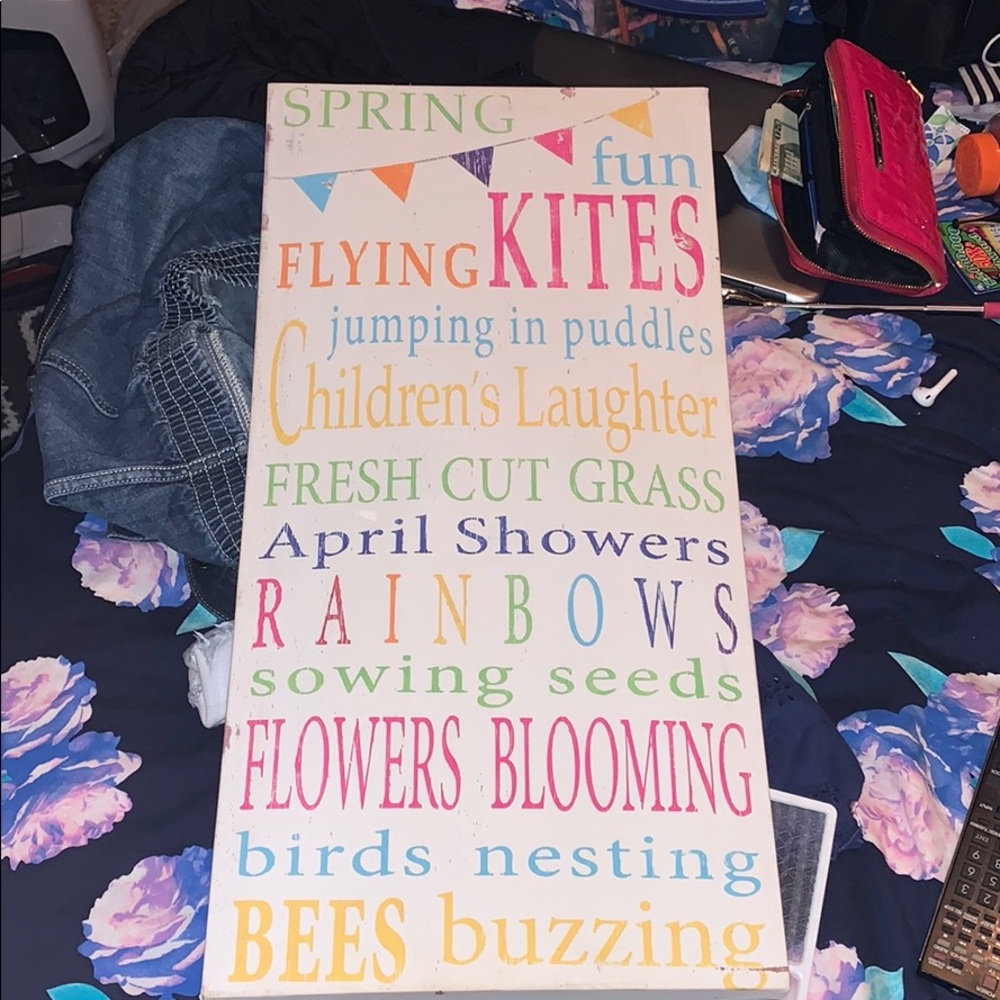 Beautiful Spring Time Canvas Picture 27x12